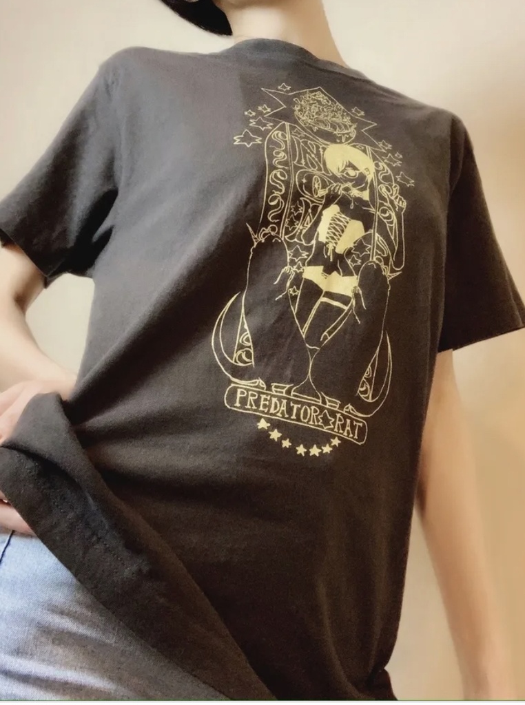 PredatorRatなゆゆデザイン乃亜様Tシャツ(スミブラック)