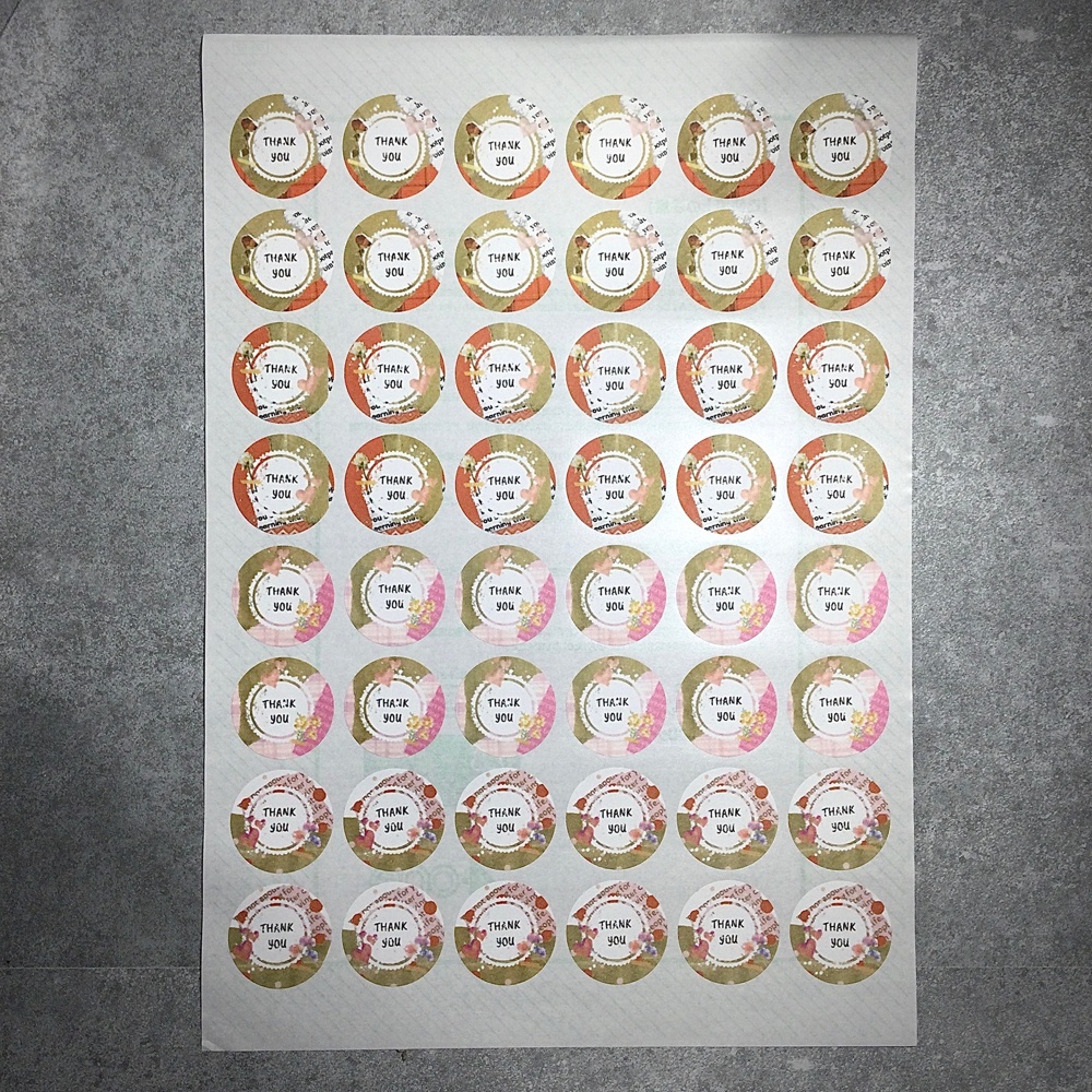 ワンポイント丸シール GIRLY