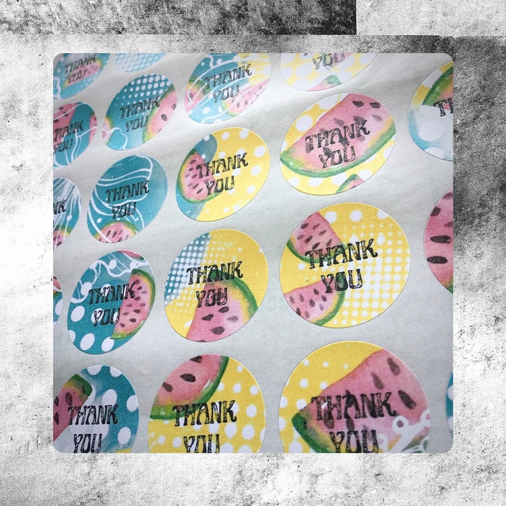サンキュー丸シール　SPLASH SUMMER