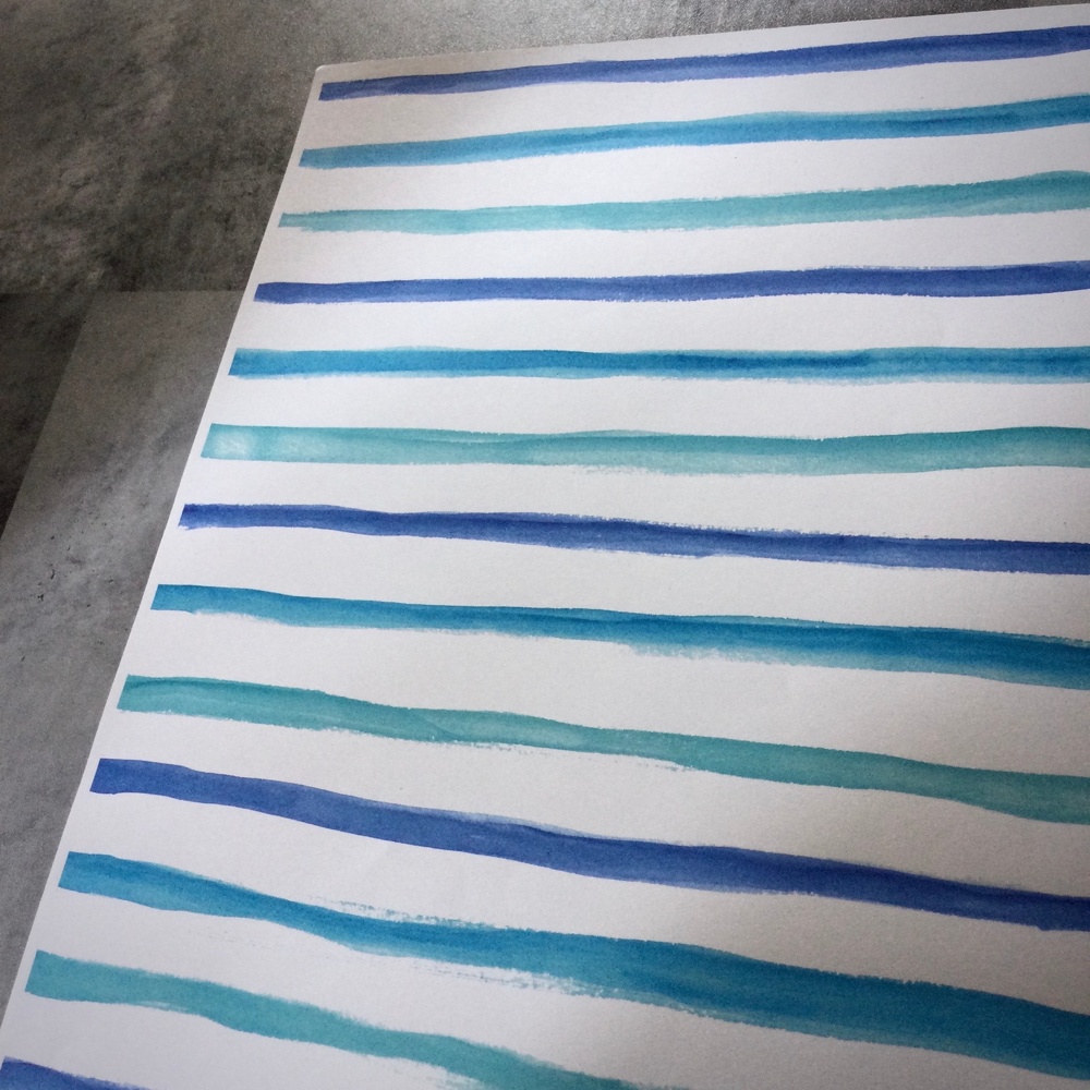 デザインペーパー BLUE STRIPES