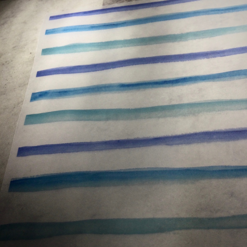 デザインペーパー BLUE STRIPES