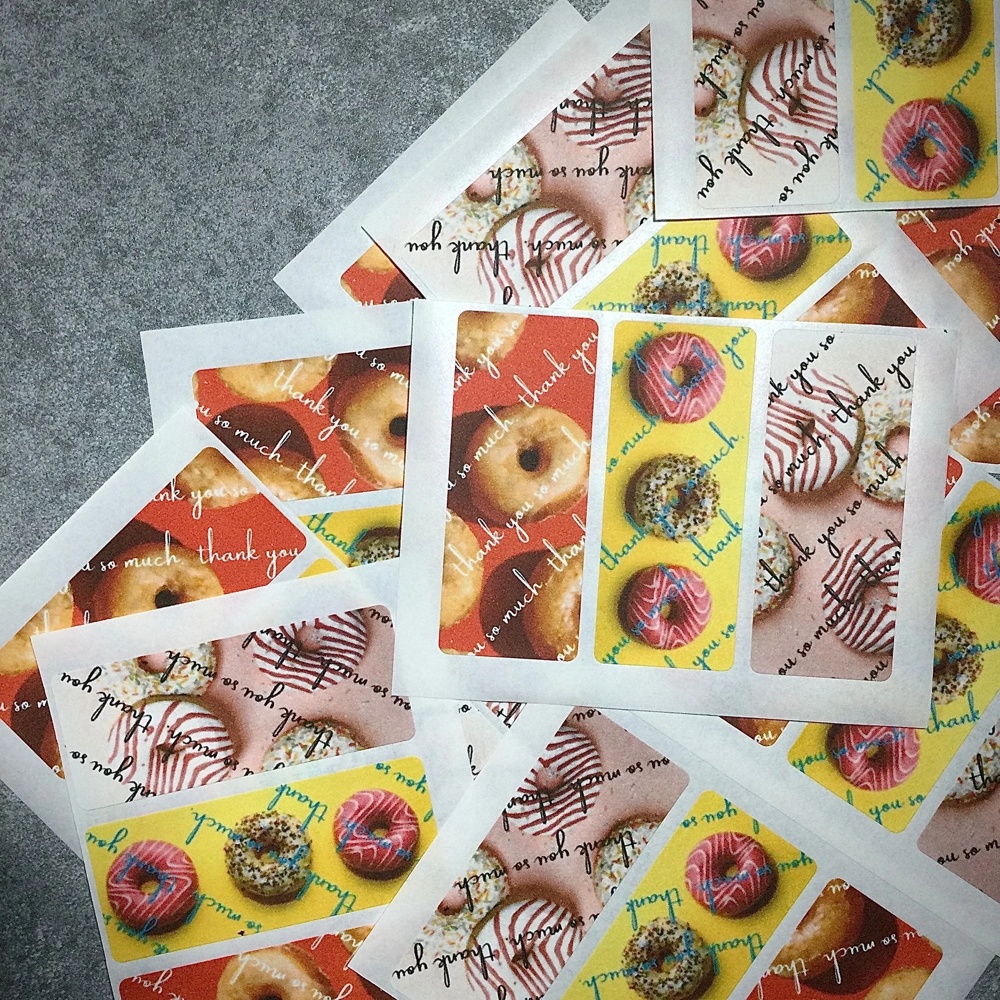 縦長サンキューシール6426 Donut