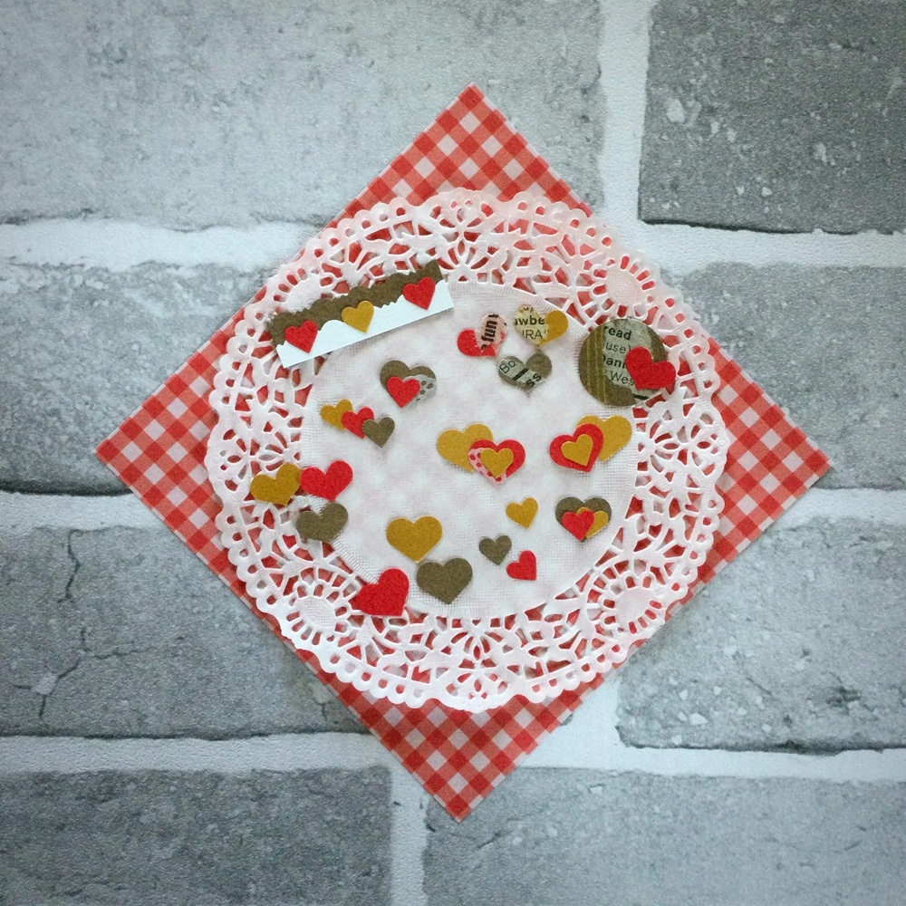 フレークペーパー HEART(RED/CHOCOLATECOOR)