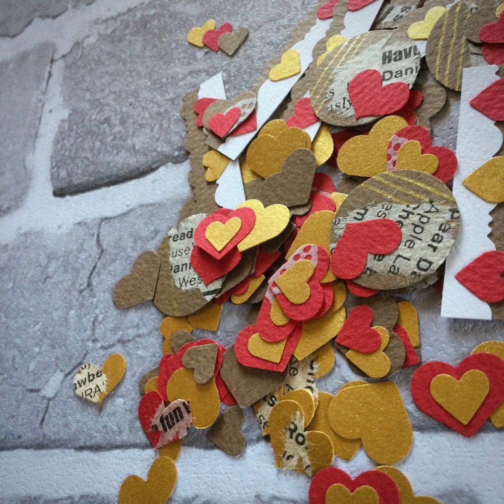 フレークペーパー HEART(RED/CHOCOLATECOOR)