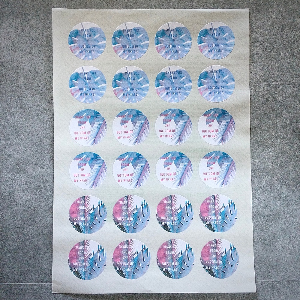 サンキューシール TROPICAL LEAVES