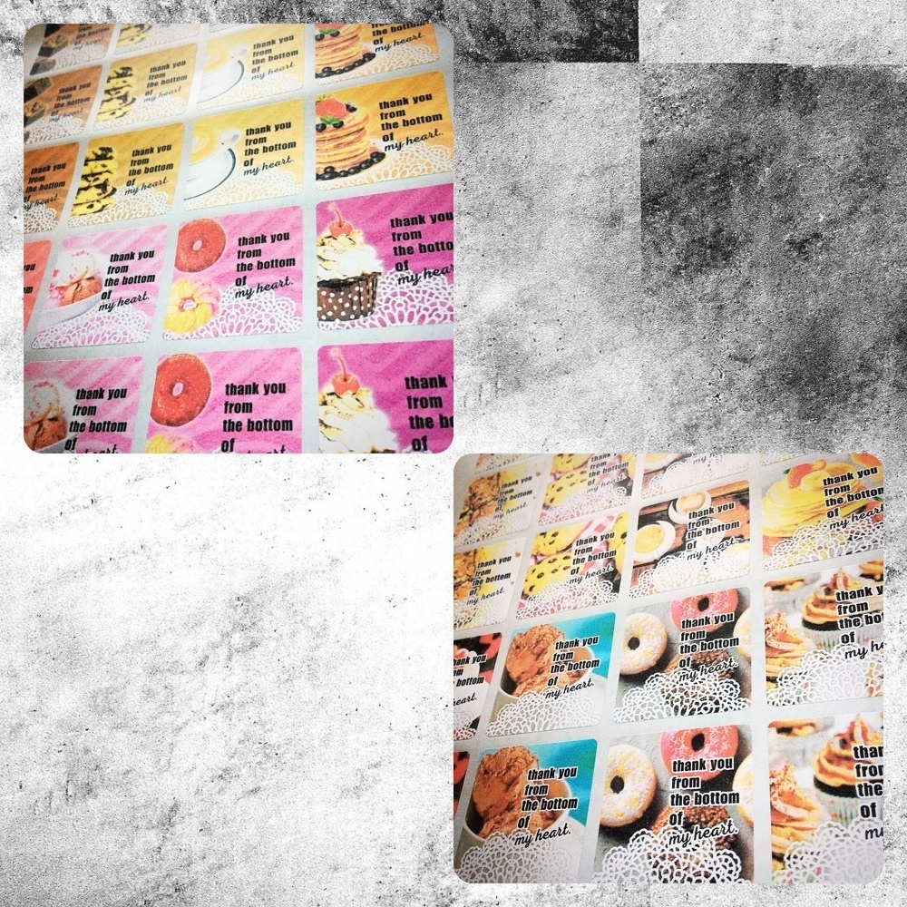 サンキューシール SWEETS - DECORATED WITH LACE PAPER -