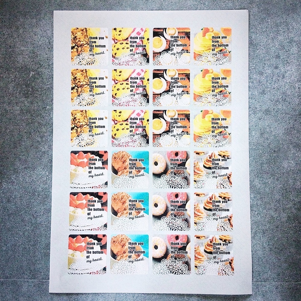 サンキューシール SWEETS - DECORATED WITH LACE PAPER -