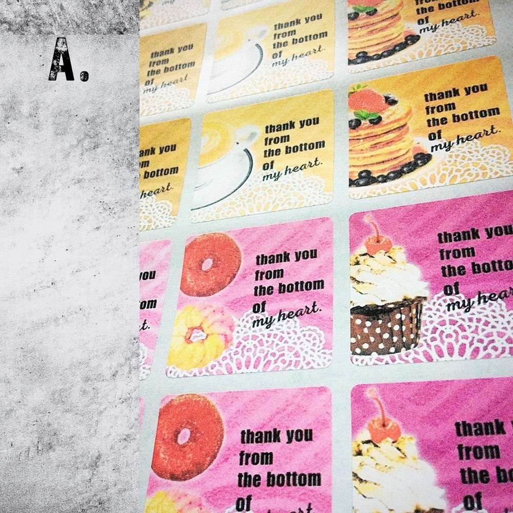 サンキューシール SWEETS - DECORATED WITH LACE PAPER -