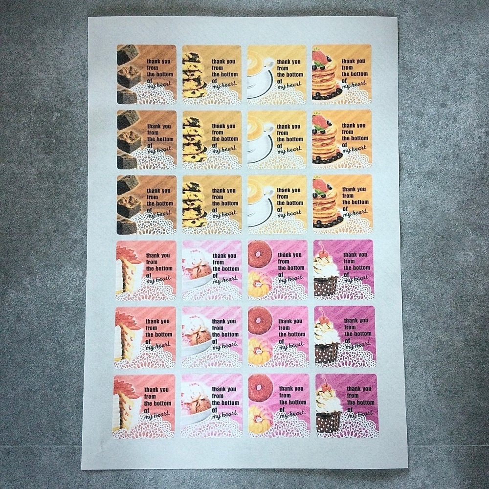 サンキューシール SWEETS - DECORATED WITH LACE PAPER -