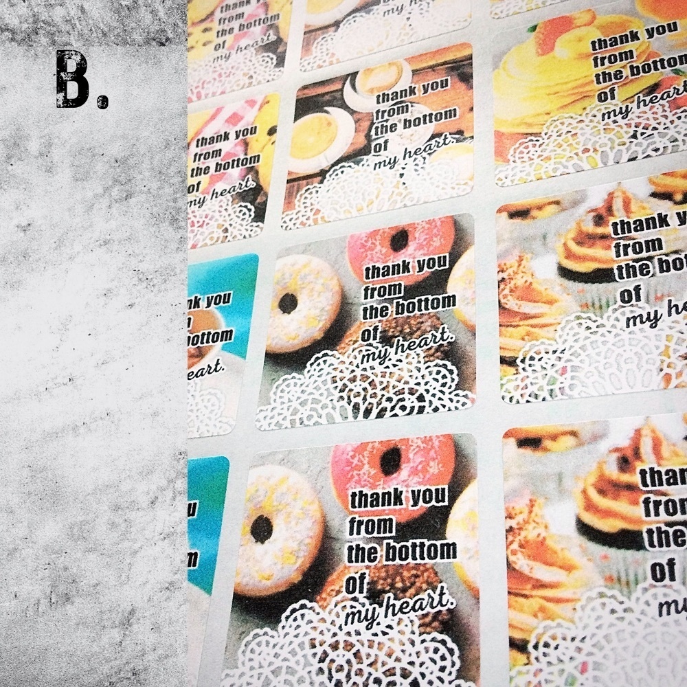 サンキューシール SWEETS - DECORATED WITH LACE PAPER -