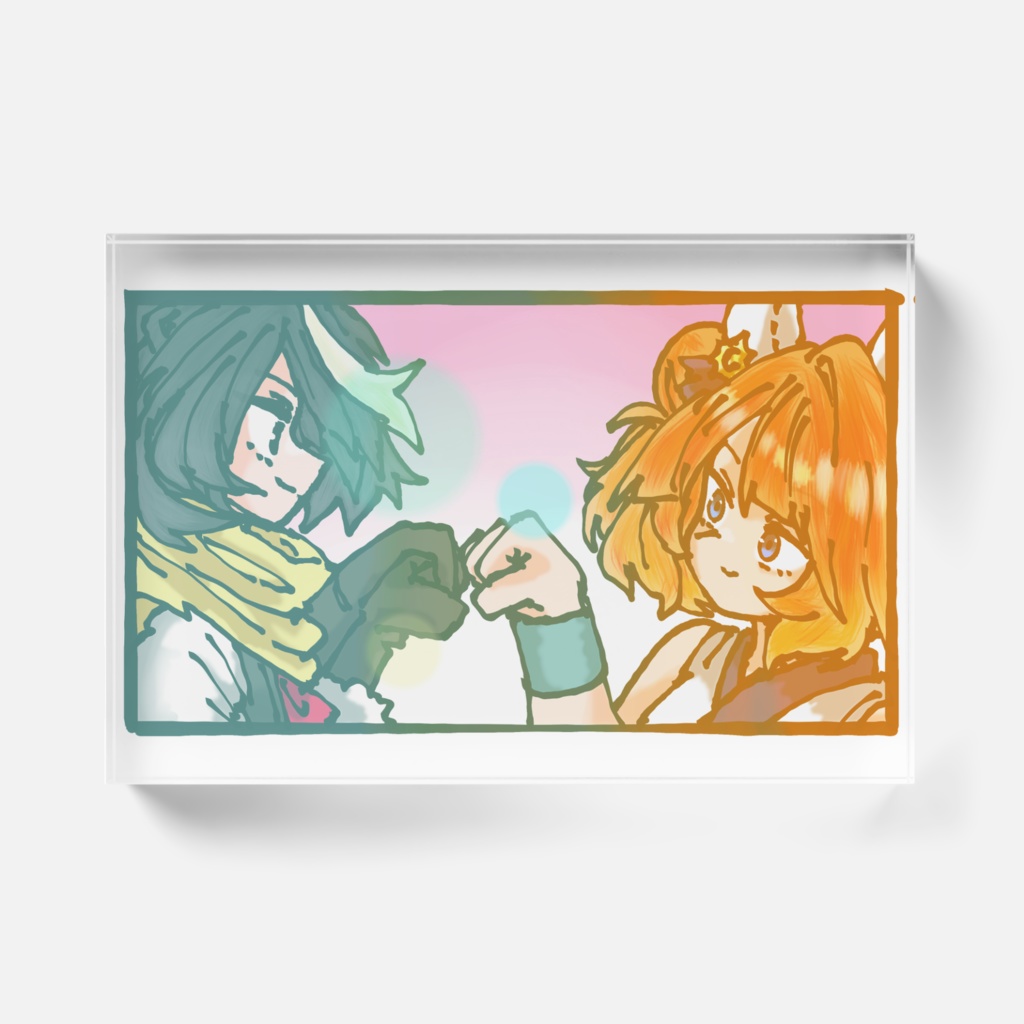 「信頼」シャドウヴォルフ&オルトゥスレオニス アクリルブロック