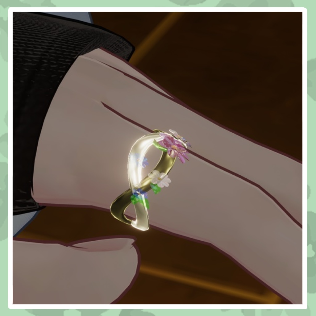 【VRChat想定】フラワーリング/Flour Ring