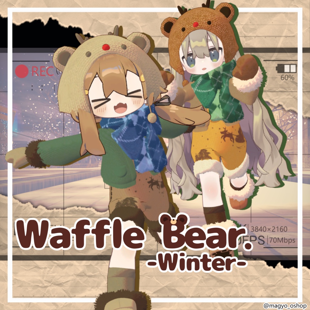 11/14 18:00～販売開始【Waffle Bear Winter/ワッフルベアウィンター】キプフェル/まめひなた対応