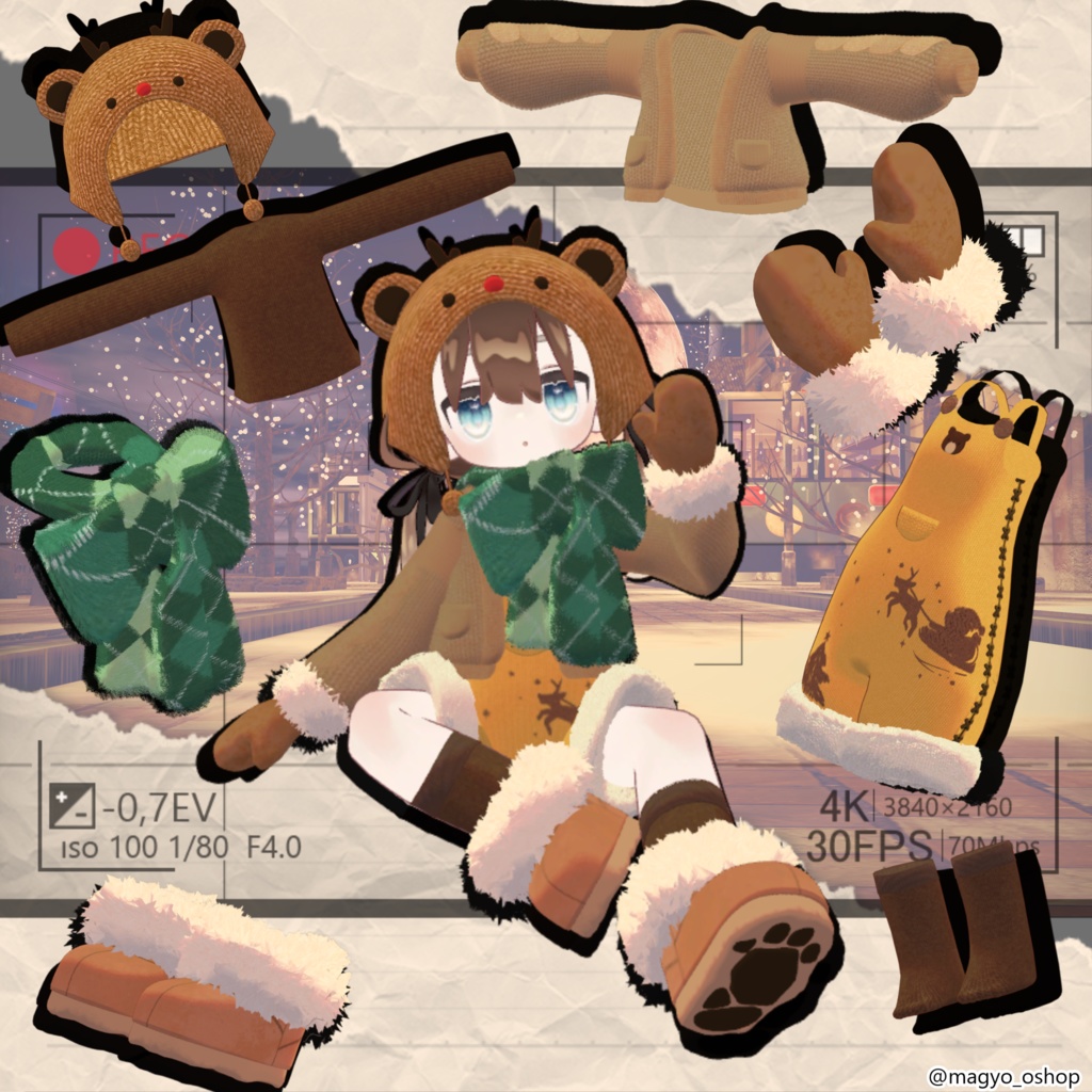 11/14 18:00~販売開始【Waffle Bear Winter/ワッフルベアウィンター】キプフェル/まめひなた対応
