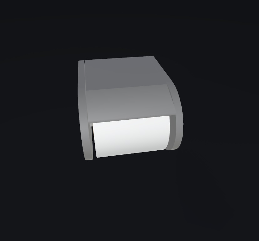 【3Dモデル】トイレセット / Toilet & Holder