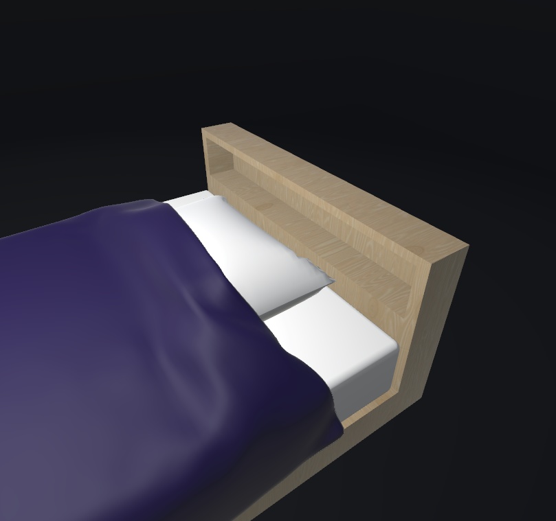 【3Dモデル】ベッド / Bed