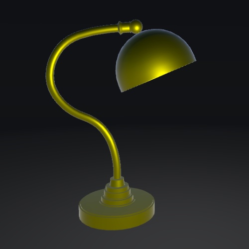 【3Dモデル】金のライト / Golden Light