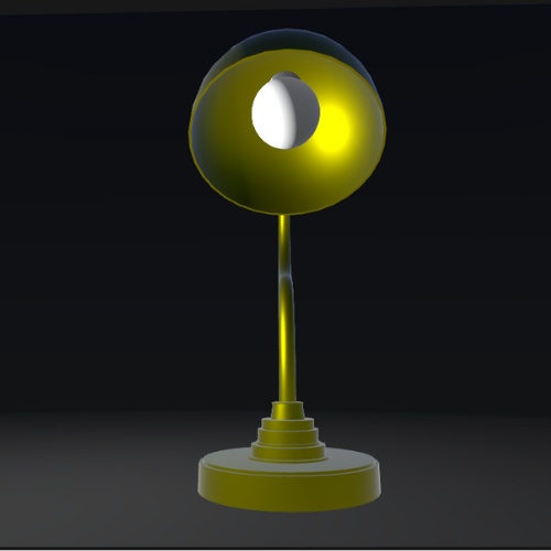 【3Dモデル】金のライト / Golden Light