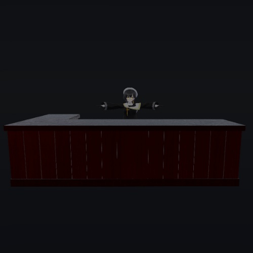 【3Dモデル】受付カウンター / Reception Counter (Vol.2)