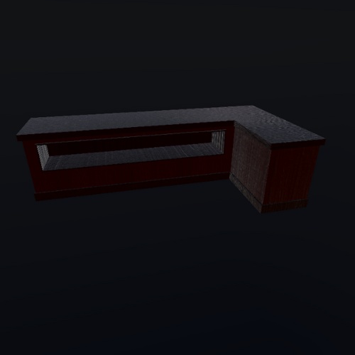 【3Dモデル】受付カウンター / Reception Counter (Vol.2)