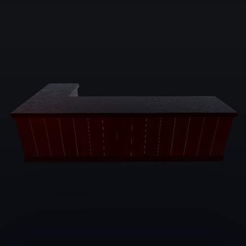 【3Dモデル】受付カウンター / Reception Counter (Vol.2)