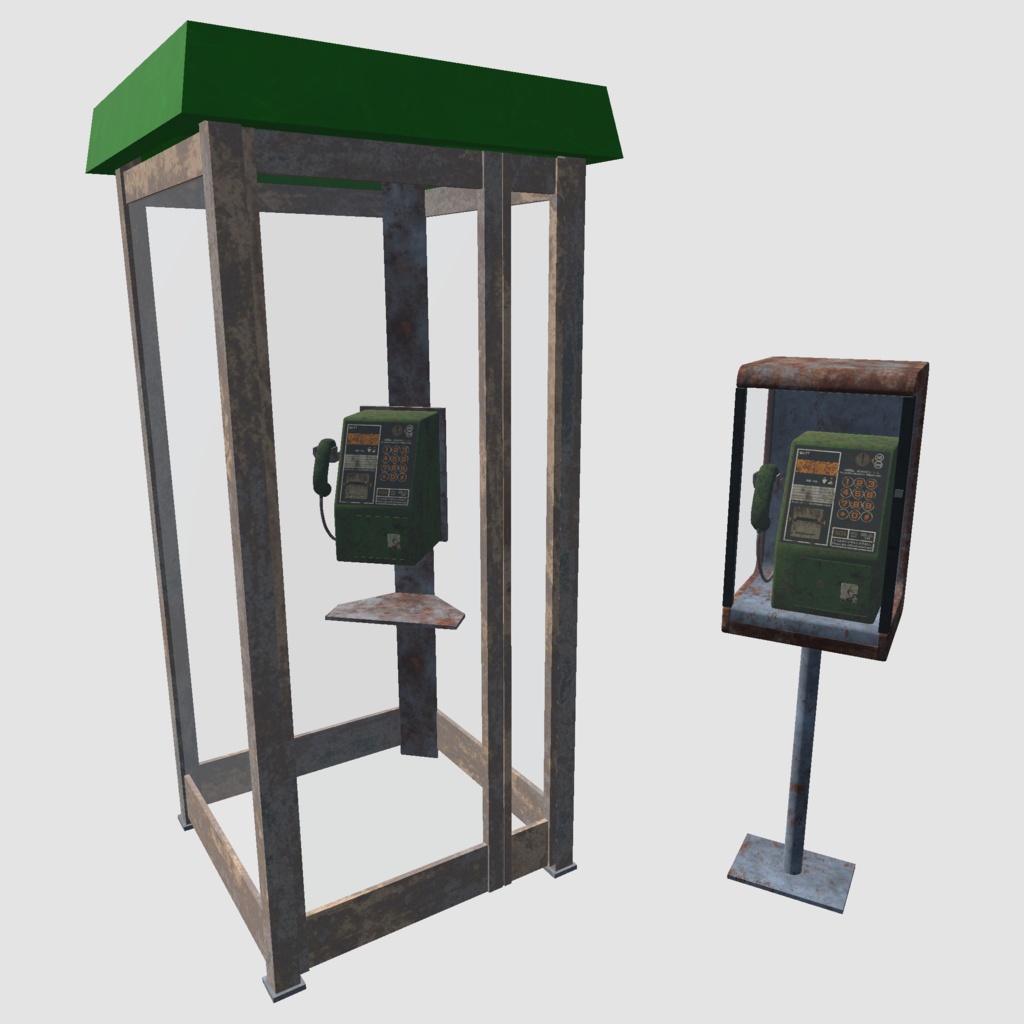 【3Dモデル】廃れた公衆電話