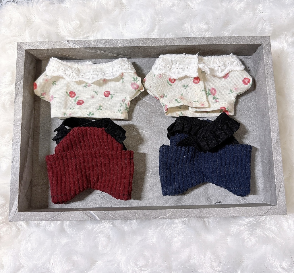 10～12cm用 コーデュロイサロペットコーデ