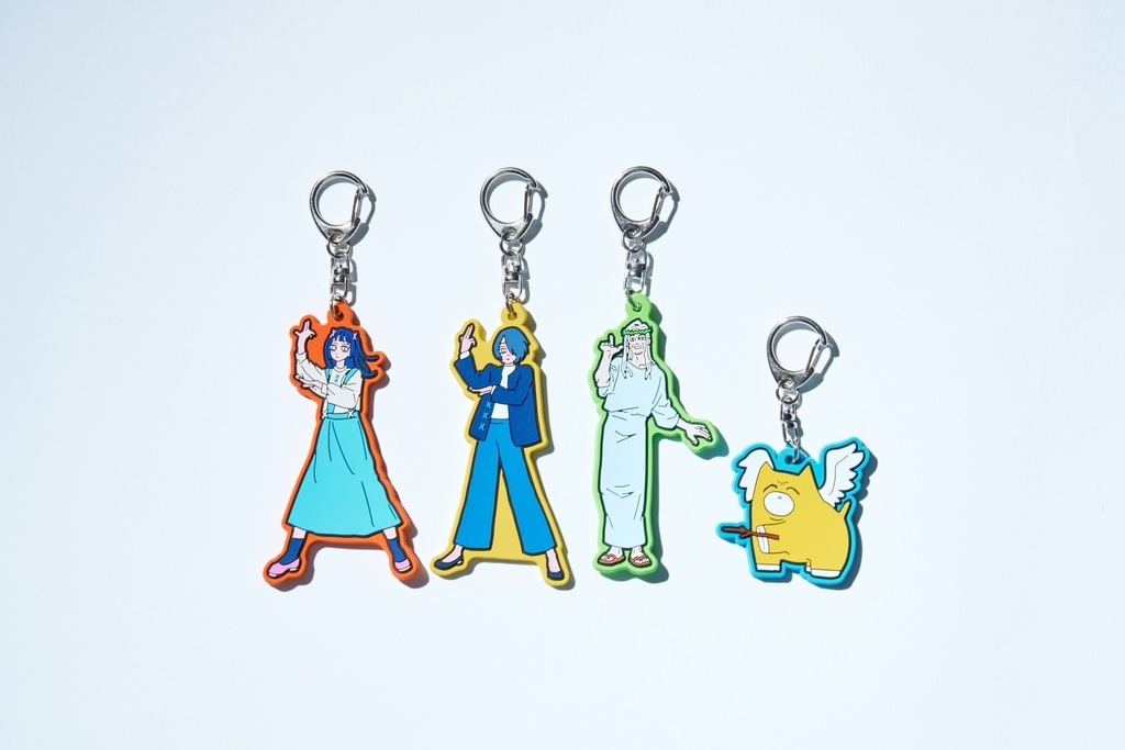 「人生オーバー」ラバーキーホルダー ~男の子~