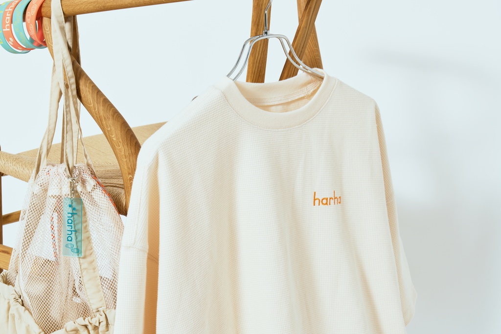 ビッグワッフルTシャツ ~ナチュラルクリーム~