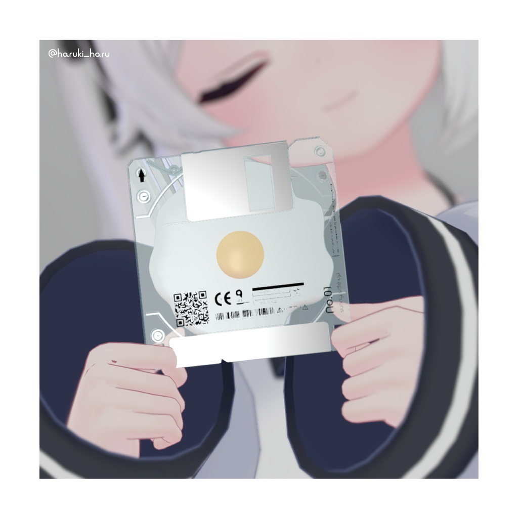 【3Dモデル】めだまやきフロッピーディスク