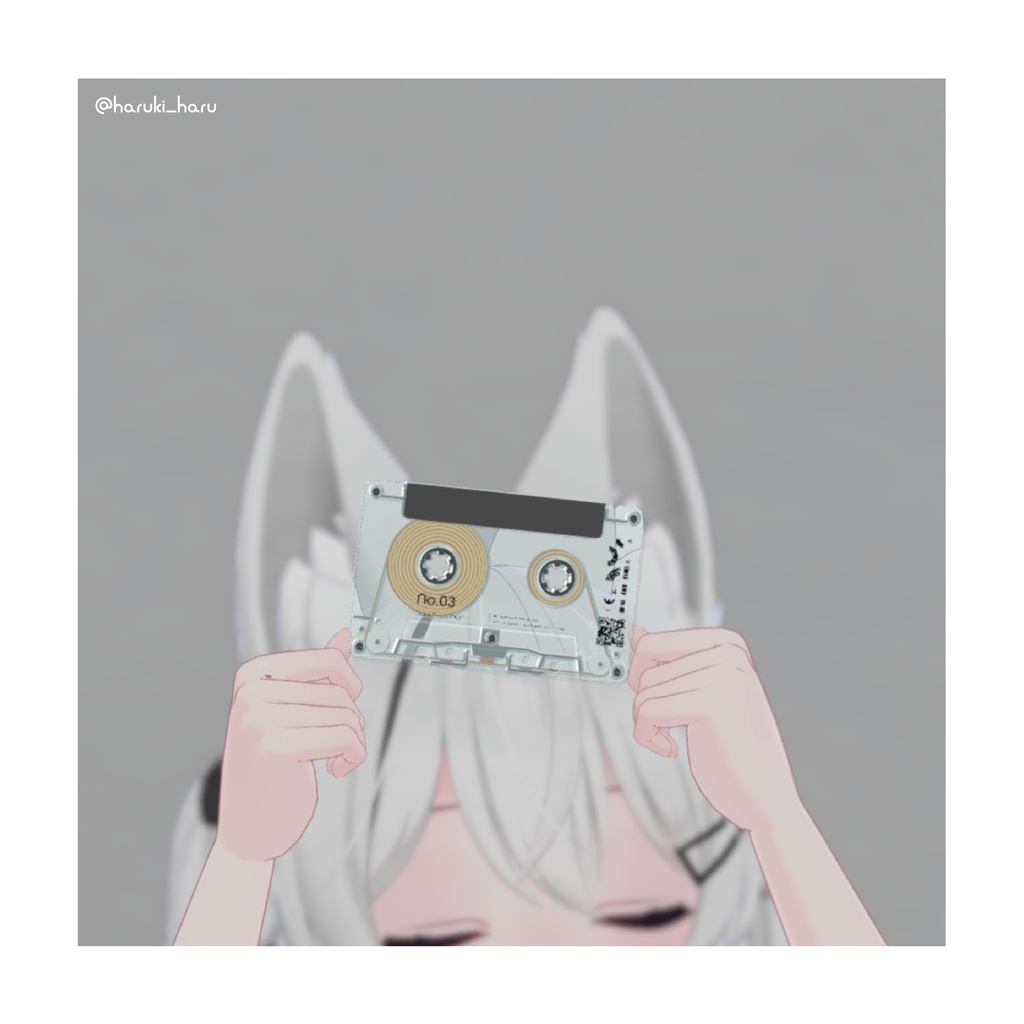 【3Dモデル】バウムクーヘンカセットテープ