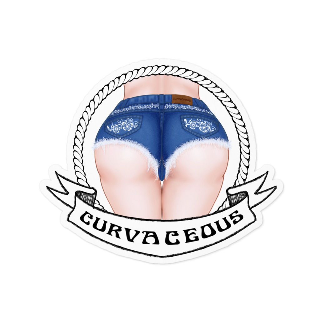 curvaceous ステッカー ２色