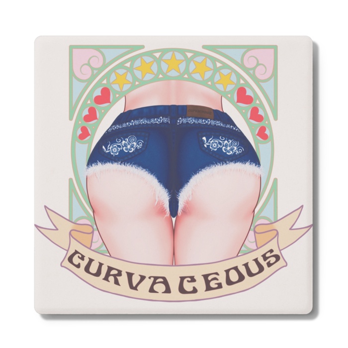 curvaceous コースター 2種類