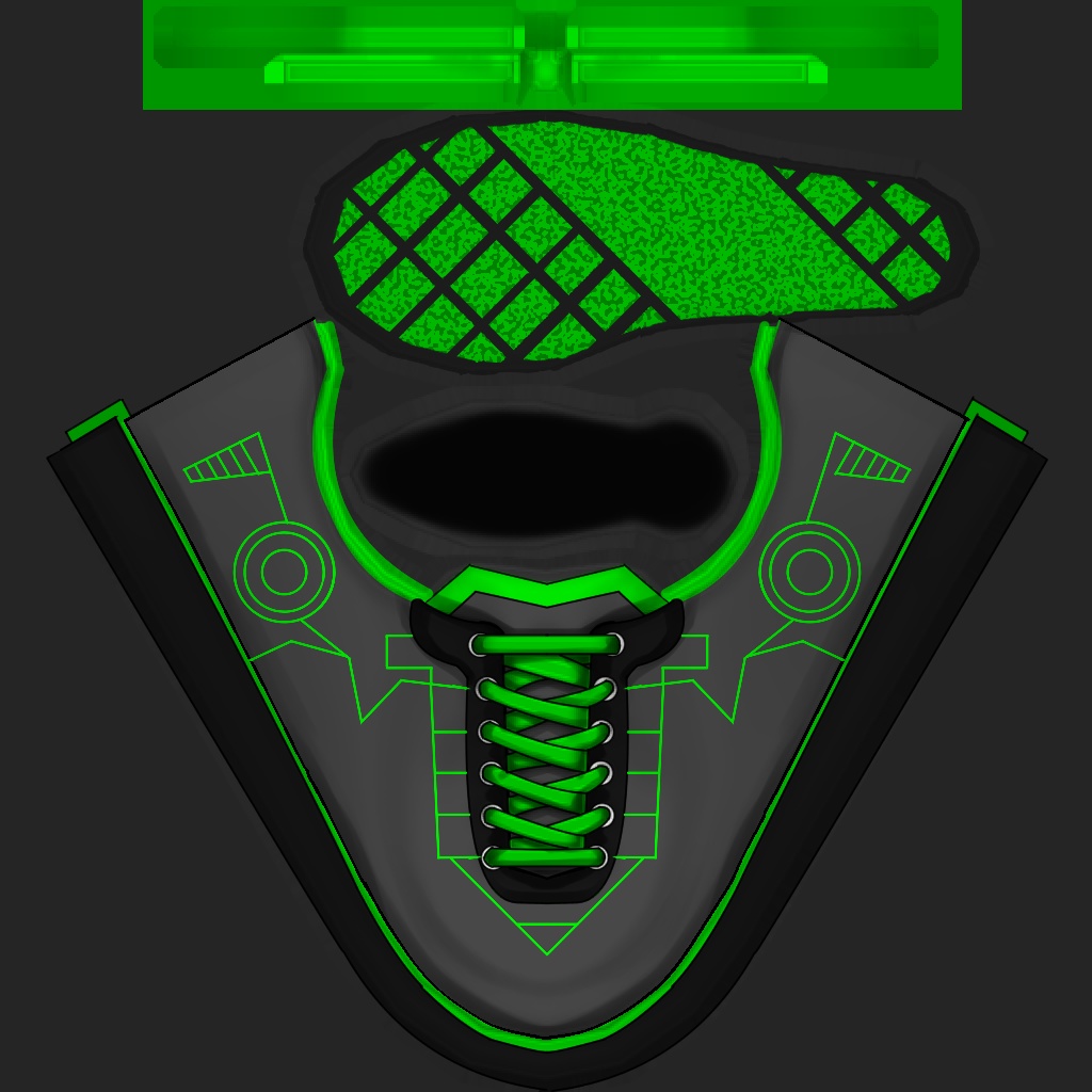 お試し!サイバーシューズ【赤、緑、紫】