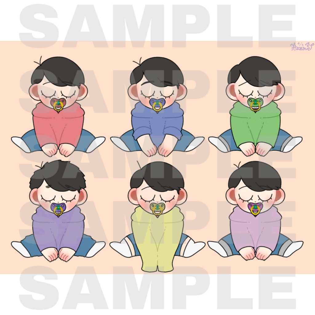 お○松さん 手作り缶バッジ