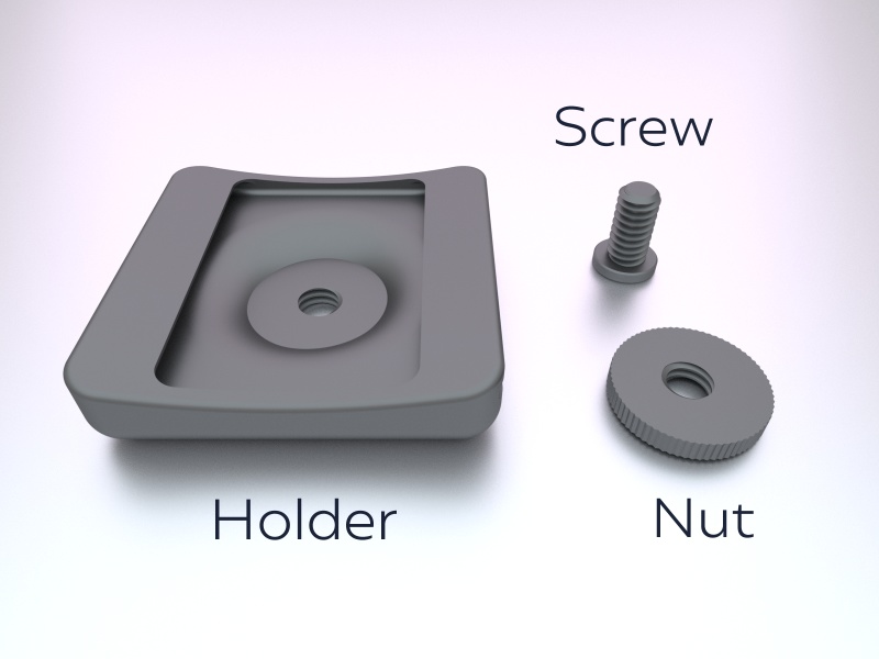 トラッカーホルダーの3Dプリント