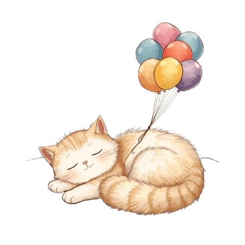 絵本アンティーク風クリップアート6点セット PNG(背景透過)