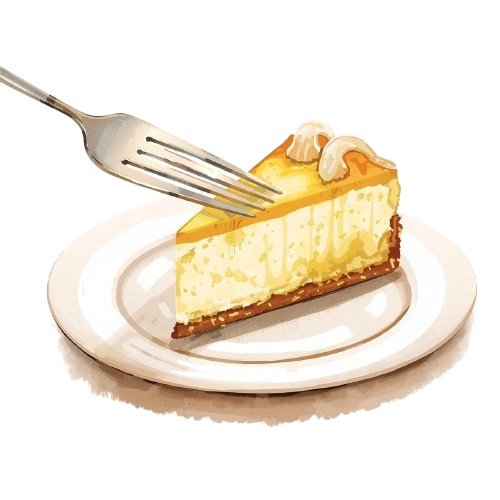 大人可愛いカフェシリーズ|水彩風クリップアート8点セット PNG(背景透過)