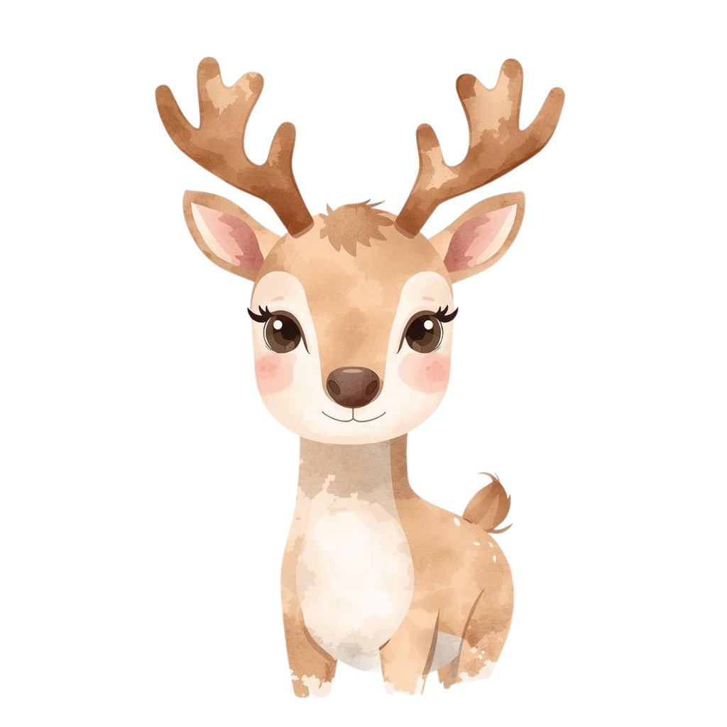 クリスマスパステルカラークリップアート7点セット PNG(背景透過)