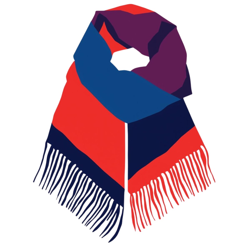 冬を彩る キュビスム風アシンメトリークリップアート10点セット PNG(背面透過)