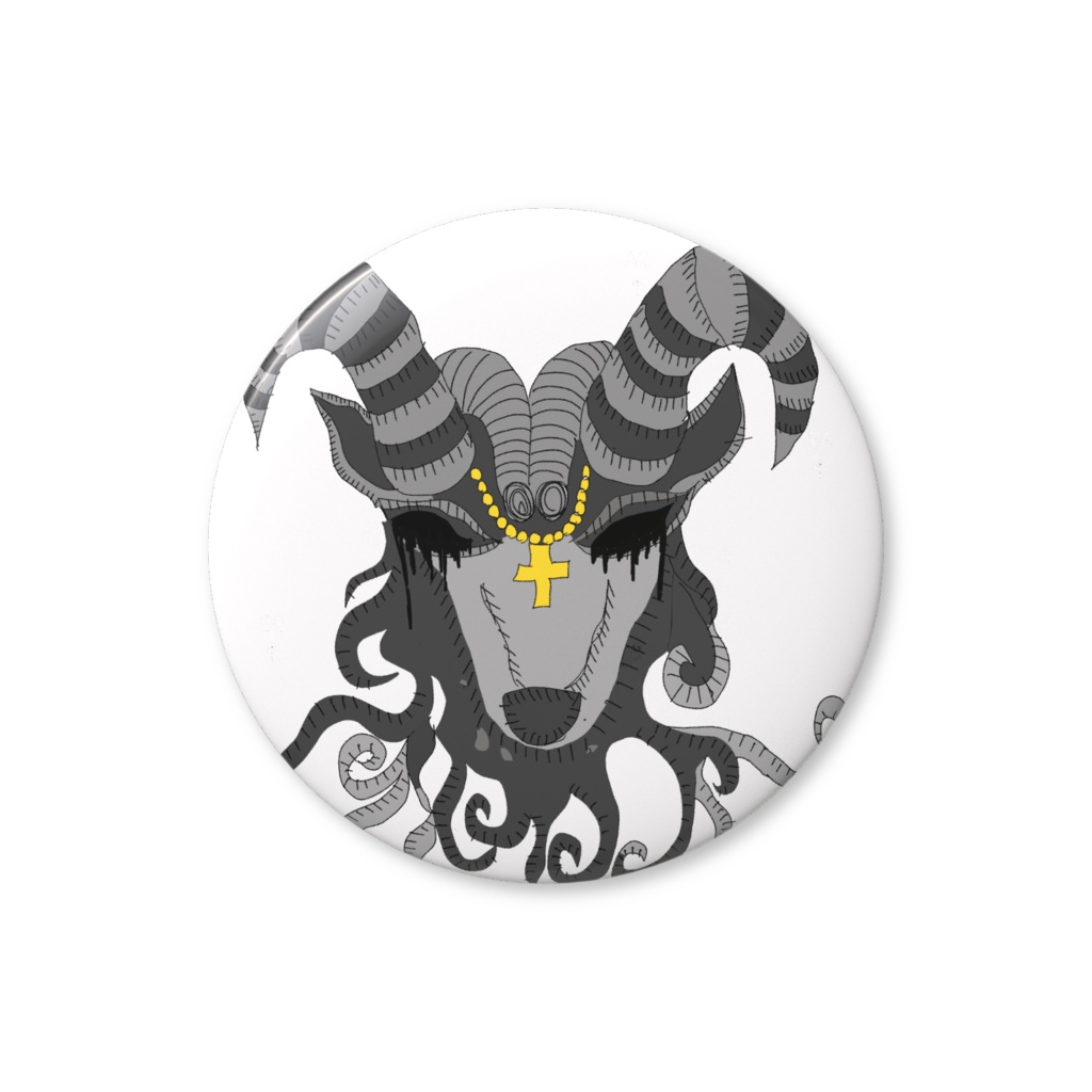 悪魔666缶バッジ