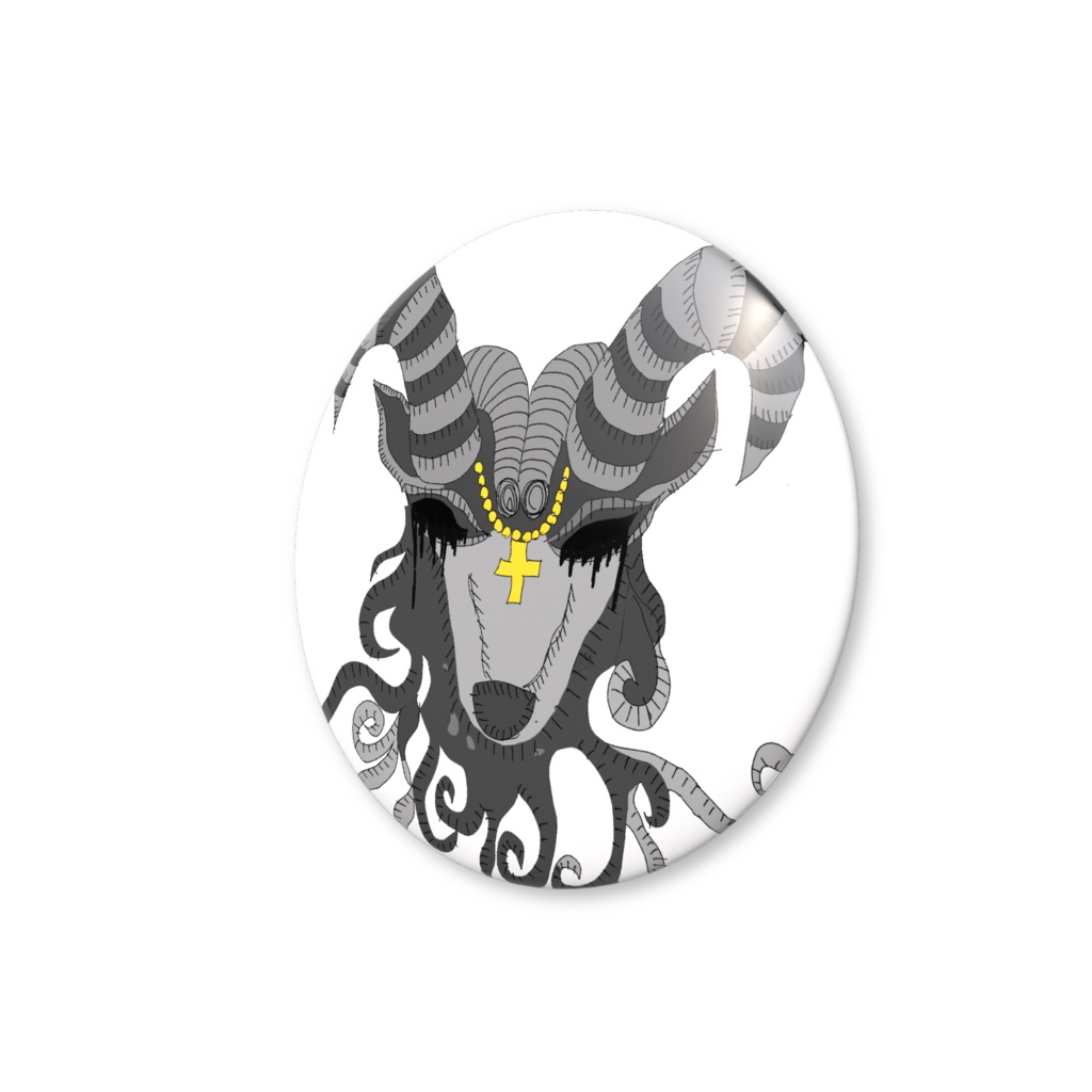 悪魔666缶バッジ