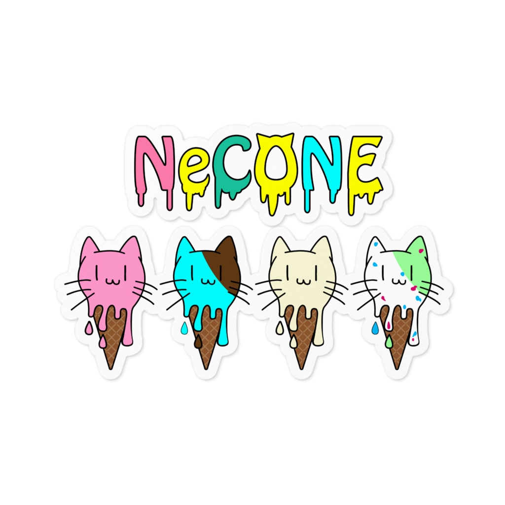 NeCONE ステッカー