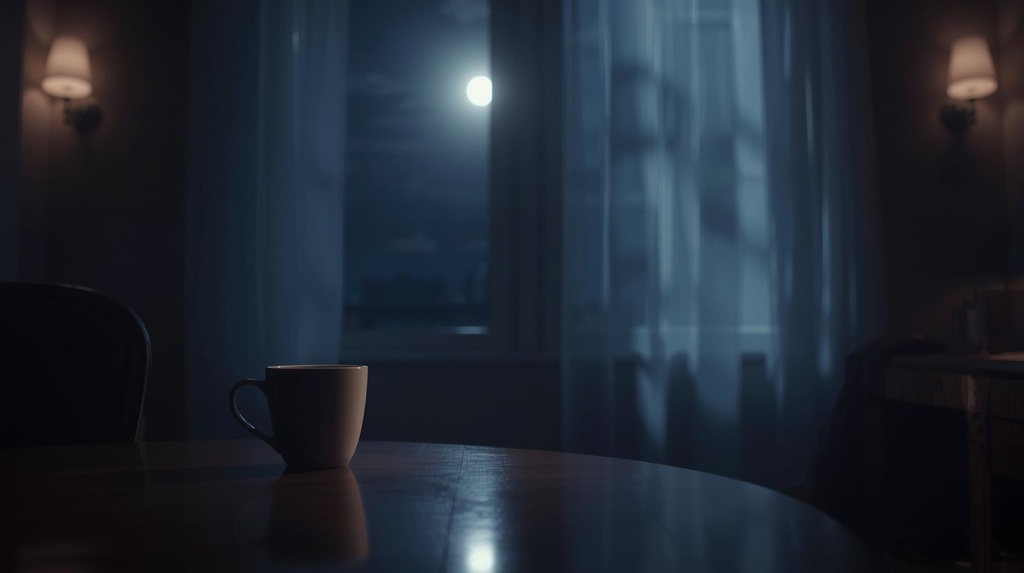 癒しの夜｜静かな室内のAIパズル