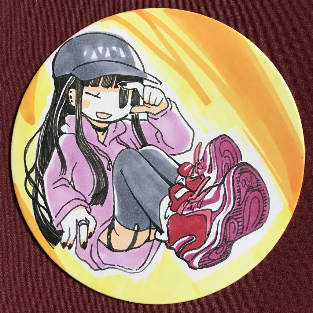 スニーカー娘ミニ原画