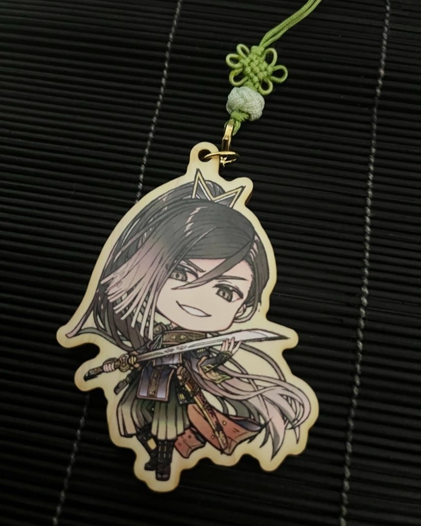 無双木製キーホルダー 第一弾 小早川隆景&山中鹿介