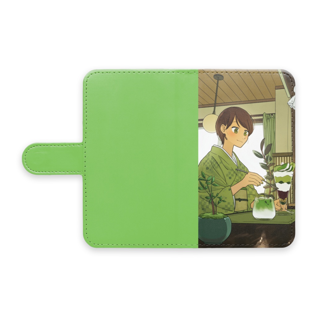 『濡葉の香り』手帳型Androidケース