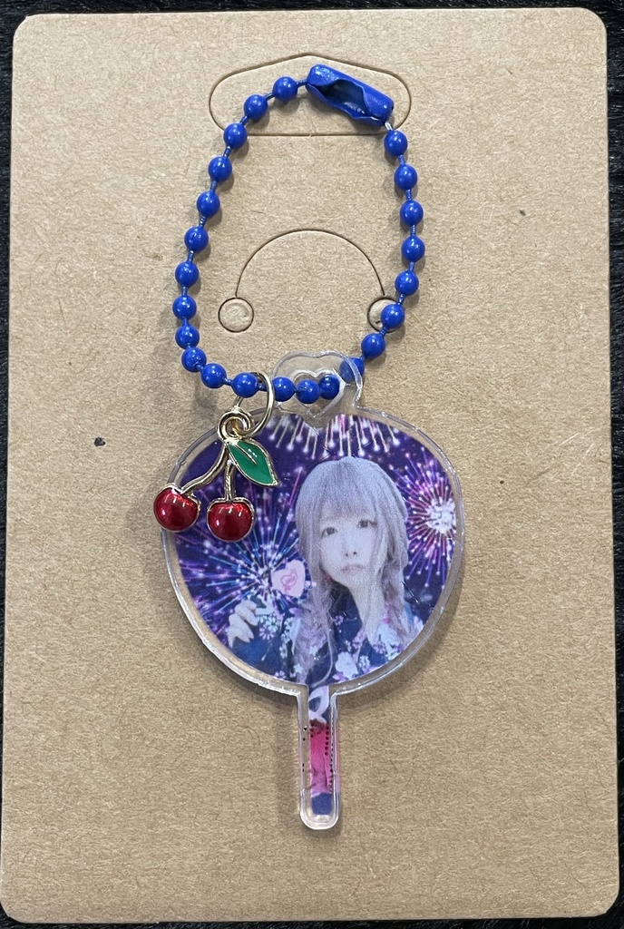 BCキーホルダー(💙🍒)