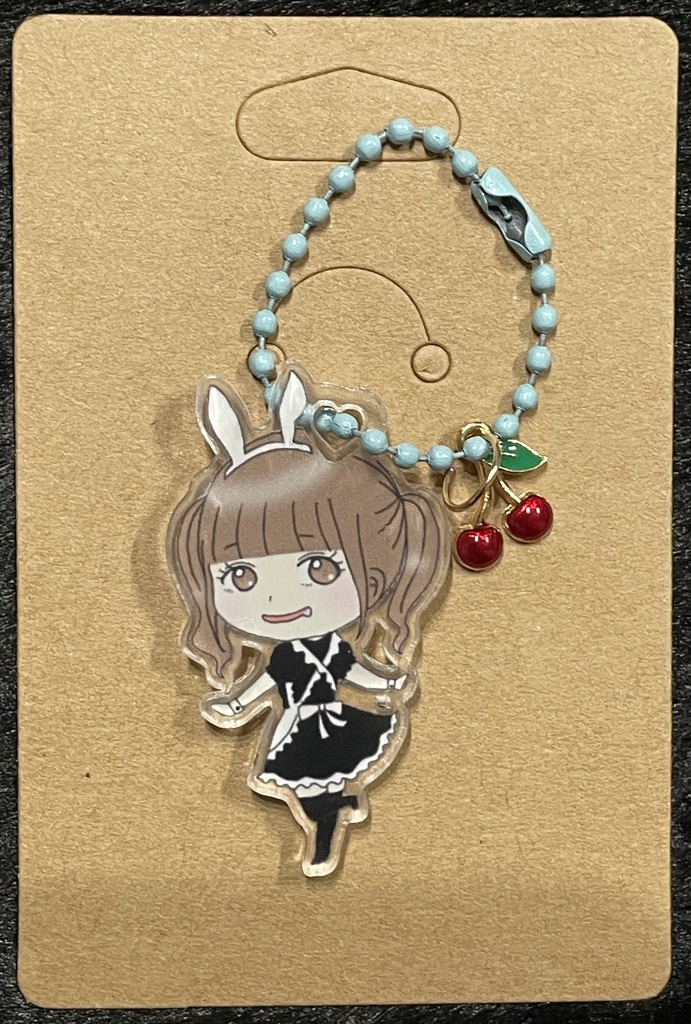 BCキーホルダー(🩵🍒)