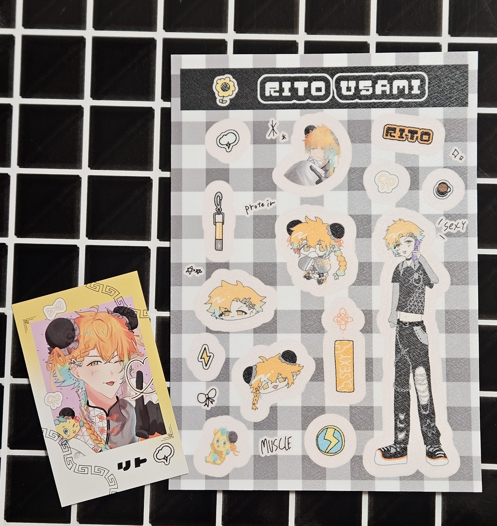 《非公式グッズ》ハーフシール&チェキ風カード《#にじそうさく11》